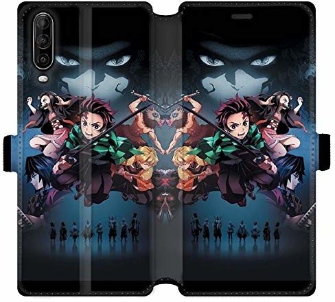 Wiko Cokitec Pokrowiec ochronny do View 4 / View 4 Lite Manga Demon Slayer, skóra, czarny 88338