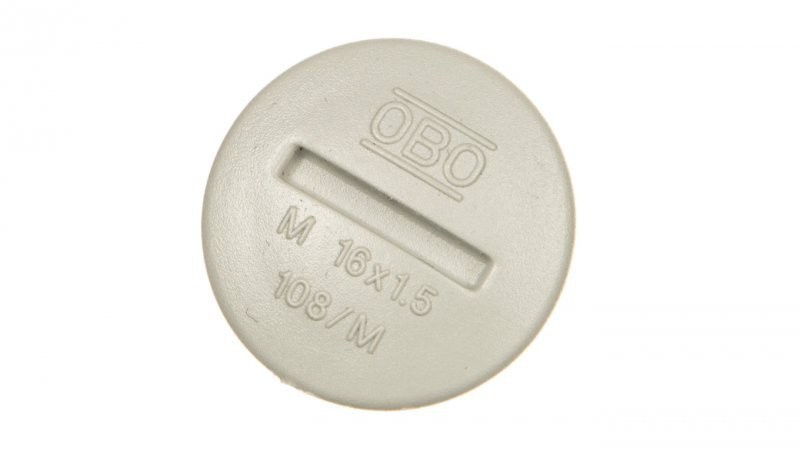 OBO Bettermann Zaślepka polistyrenowa M16 108 M16 PS 2033007 2033007
