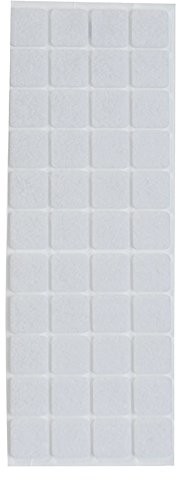 Excelsa 20 ślizgaczy filcowych naklejka kwadratowa, 20 MM, materiału, brązowy 45204