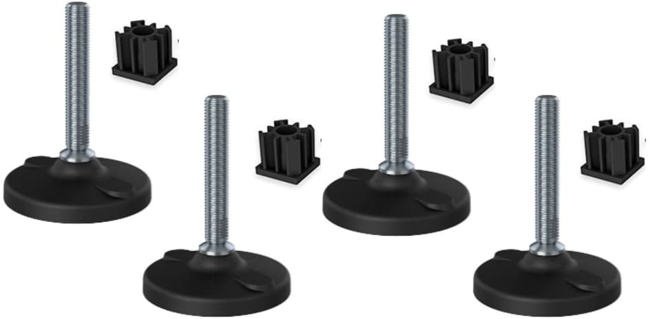 Parnells Stopka nierdzewna 16x70x100 mm, tworzywo sztuczne z otworami + wkładki