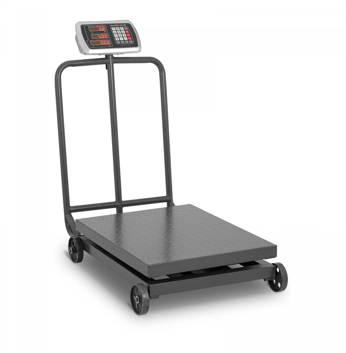 Steinberg Waga platformowa - 600 kg / 100 g - kółka - LED 10030529 SBS-PF-600/100W