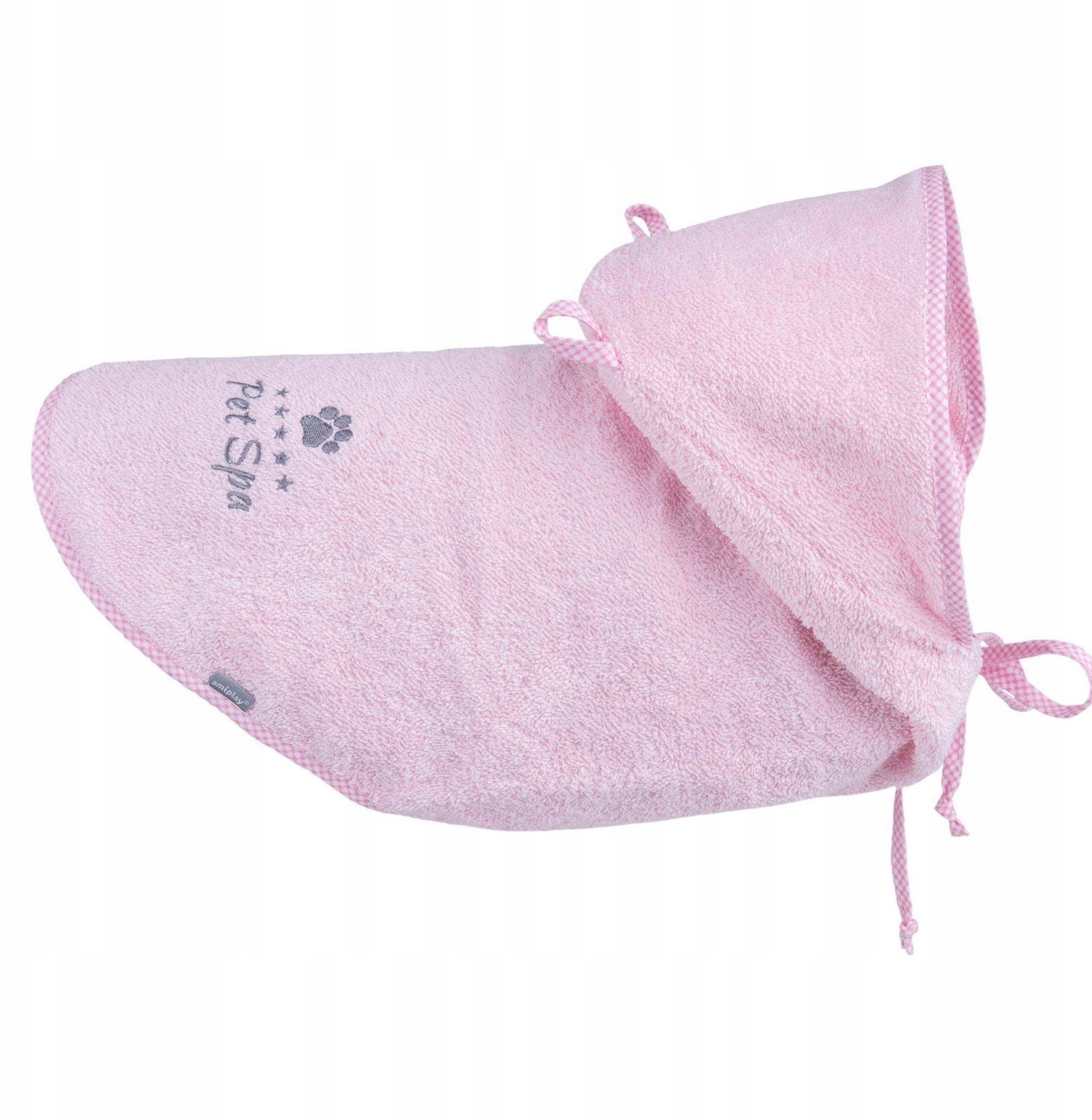 Ami Play Pelerynka kąpielowa dla psa spa 30cm Róż