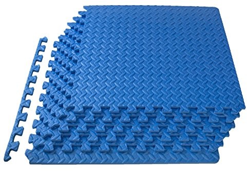 ProSource prosource puzzle mata gimnastyczna pianka EVA Interlocking płytki (ps-2300-pzzl-blue)