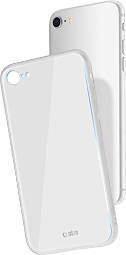 SBS Biała obudowa ze szkła PC do iPhone 8/7 TECOVVITROIP7W