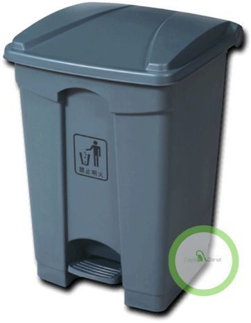 Kosz z pedałem 45L BIAŁY KPP45L/LUX
