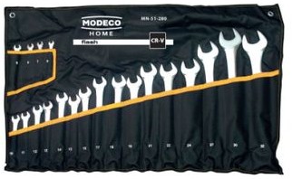Modeco kpl kluczy płasko oczowych 20szt 6-32mm MN-51-280 34761