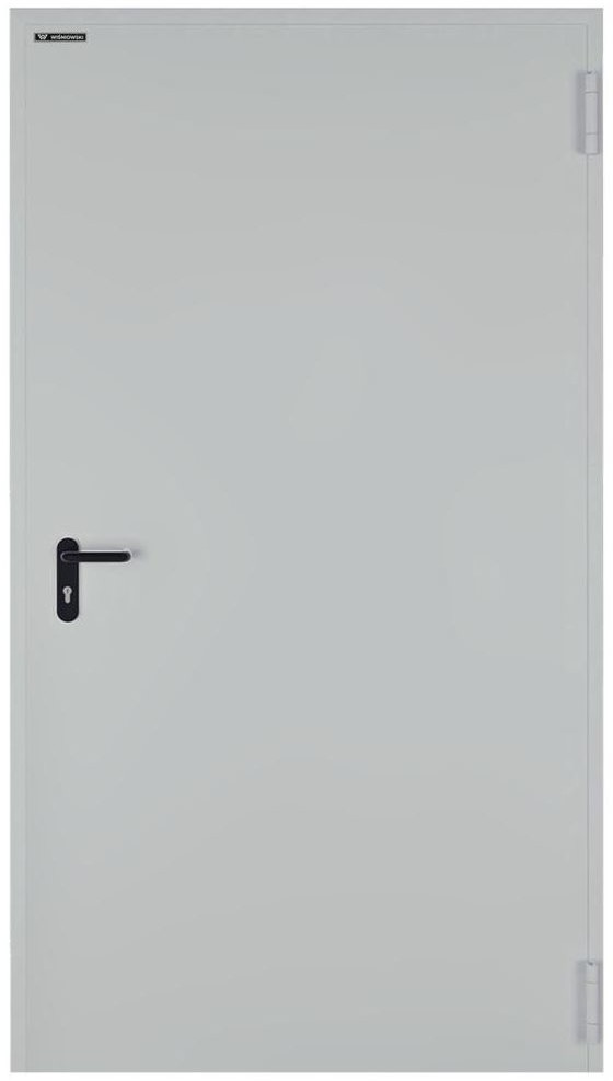 Drzwi techniczne Technical 62.5 szare 100 prawe otwierane na zewnątrz
