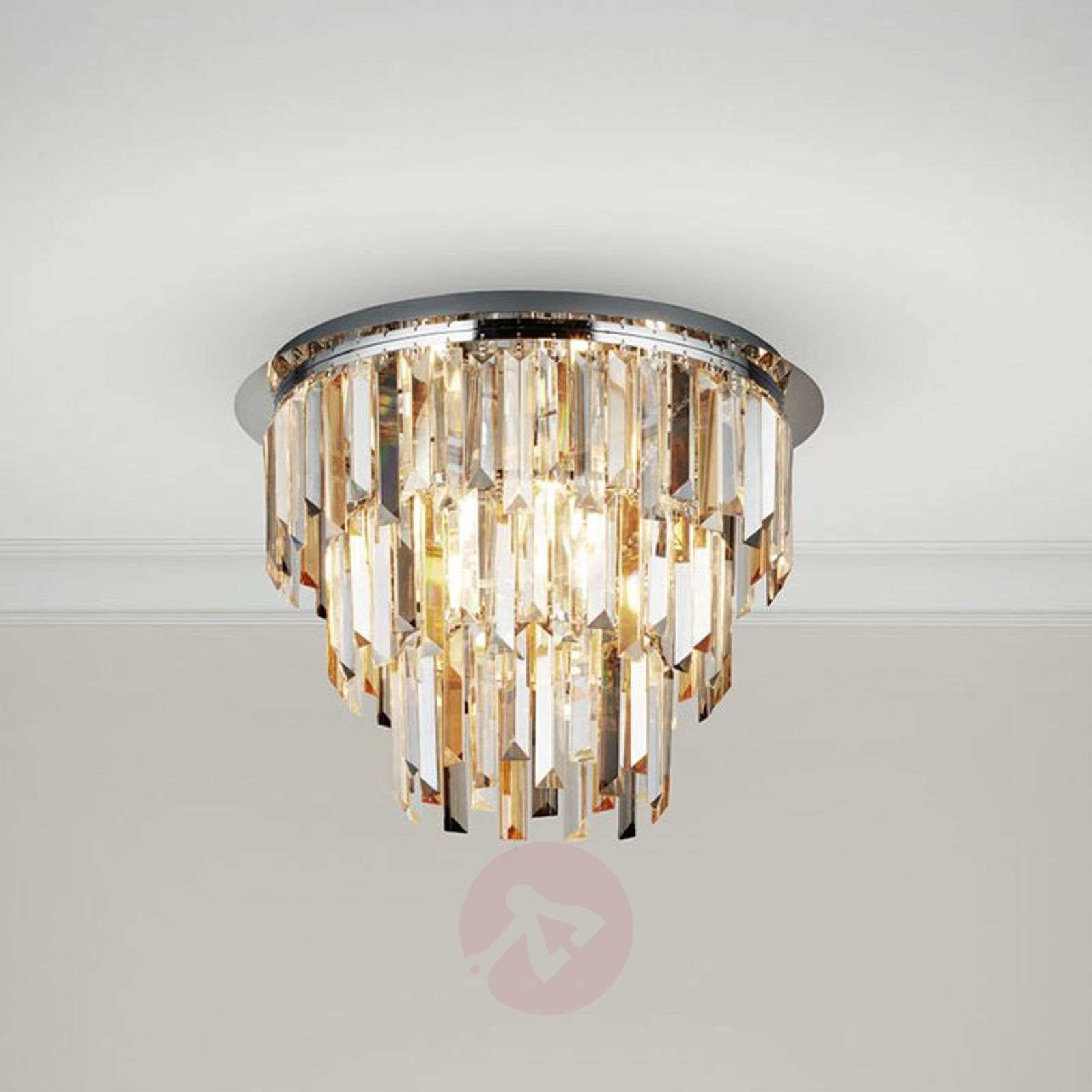 Searchlight Lampa sufitowa Clarissa z kryształkami