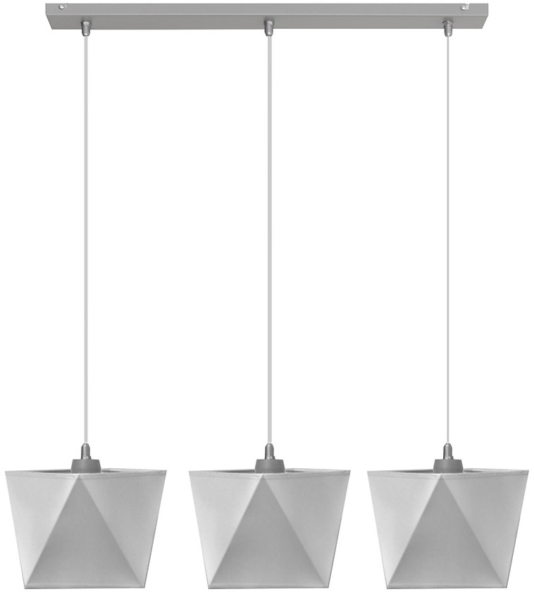 Helam Żyrandol ADAMANT 3xE27/60W/230V szary