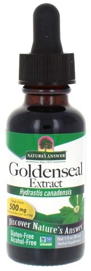 Natures Answer Answer Goldenseal extract ekstrakt z korzenia gorzknika kanadyjskiego suplement diety 30ml