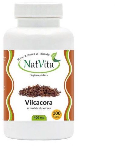 NatVita Vilcacora koci pazur Cat's claw 400mg 100 kapsułek