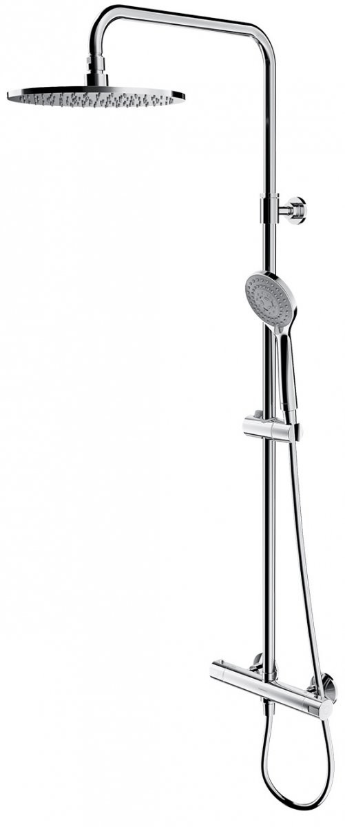 Omnires Y zestaw prysznicowy natynkowy termostatyczny chrom Y1244LUXLCR |