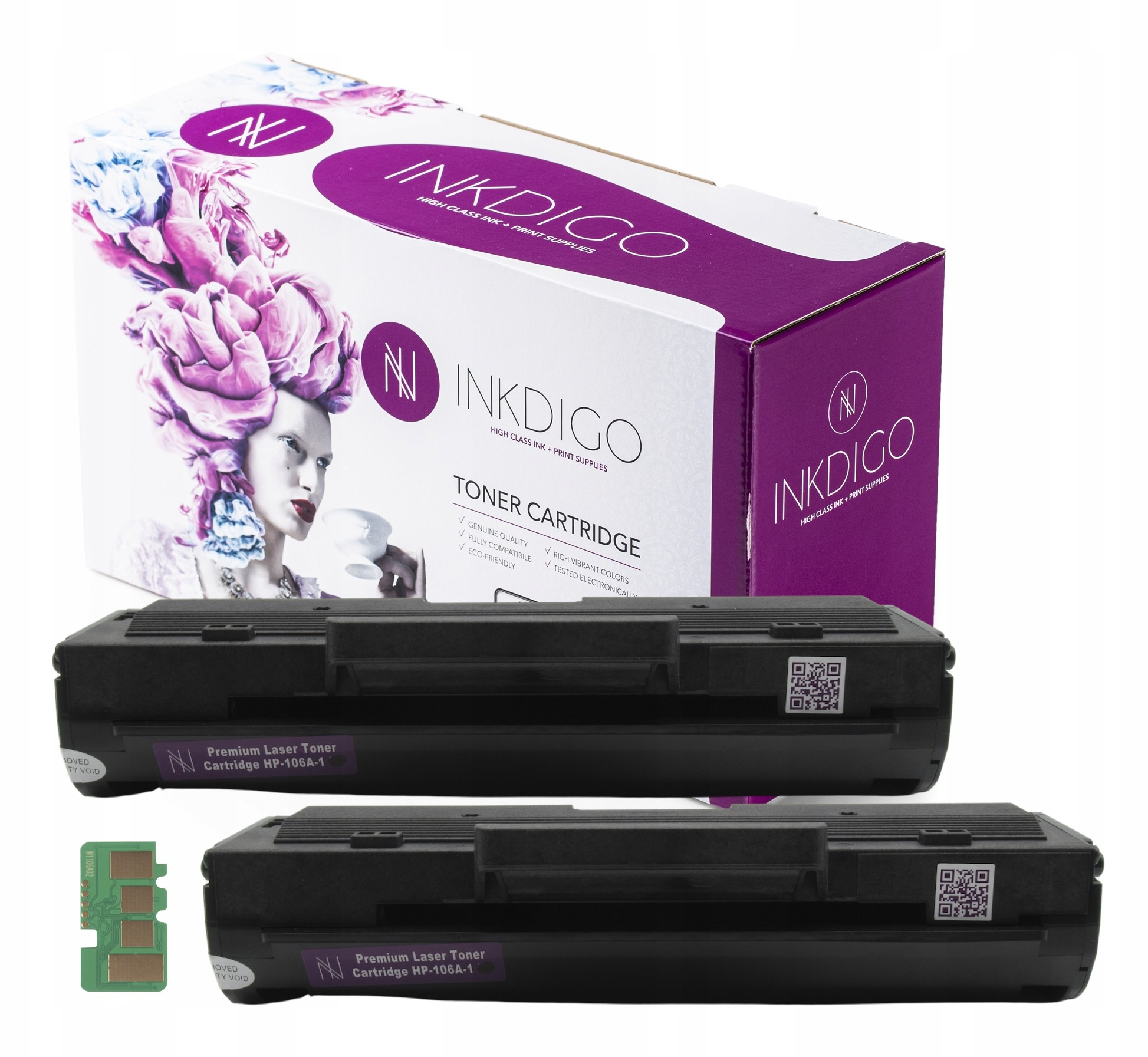 2 Nowe Tonery do drukarki Hp 106A W1106A +chip