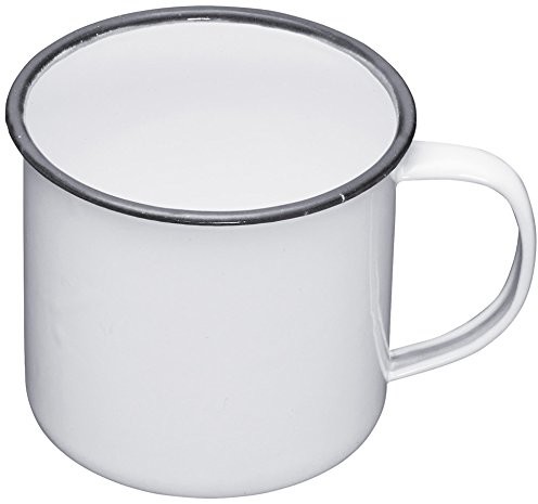 Kitchen Craft KitchenCraft Living Nostalgia emaliowana filiżanka do espresso, 90 ml (3 Fl Oz), biały, 550 ml LNENMUG9