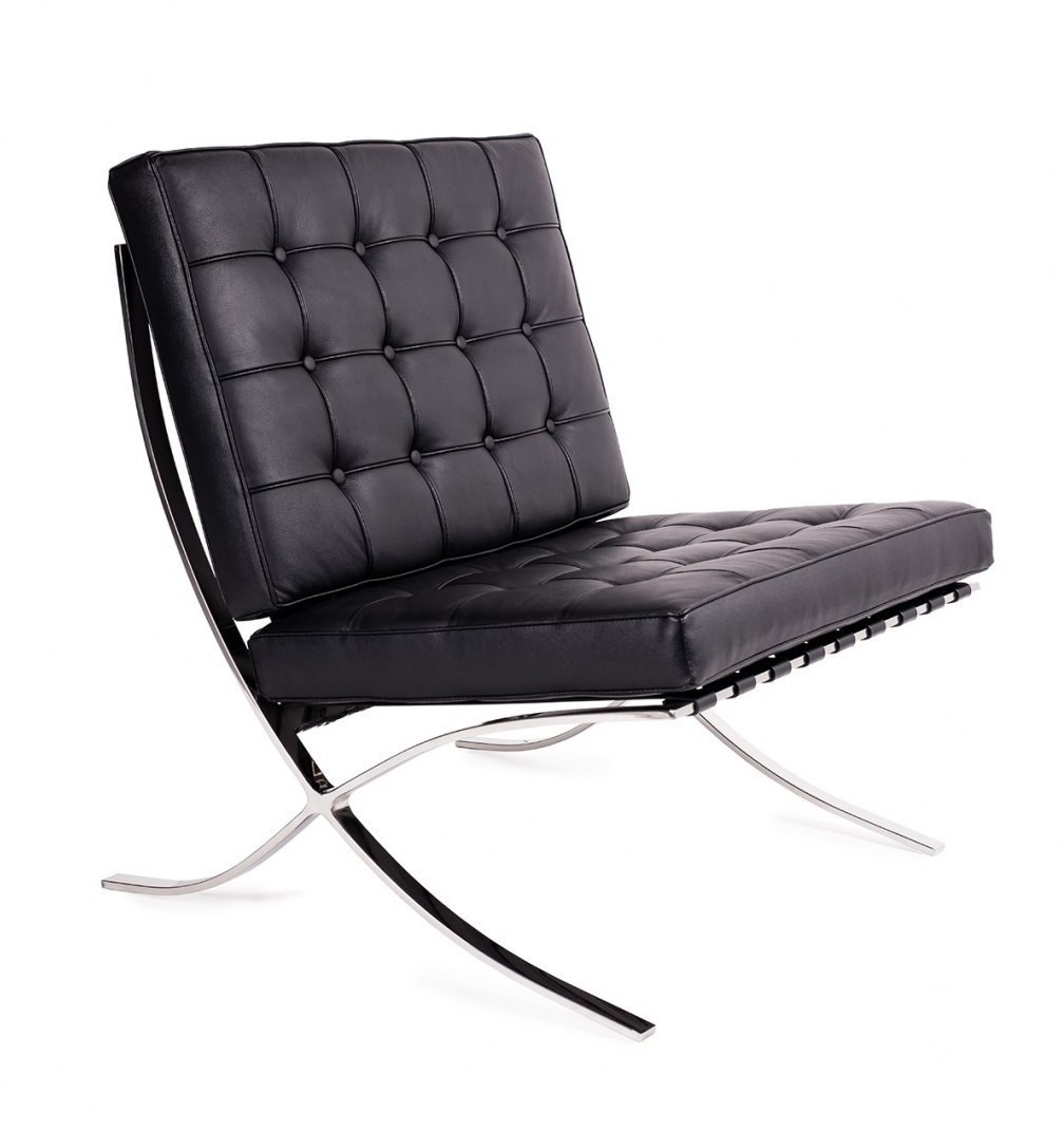 King Home Fotel BARCELON PRESTIGE PLUS czarny - 100% skóra naturalna, włoska selekcjonowana, podstawa chrom T03-1.BLACK.PP