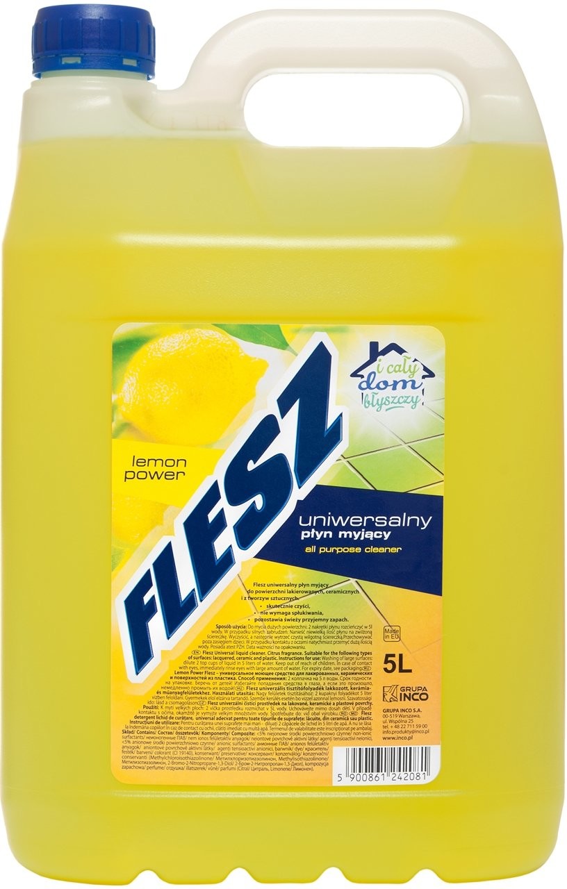 Inco-Varitas Veritas FLESZ płyn uniwersalny myjący Lemon Power 5l 30797