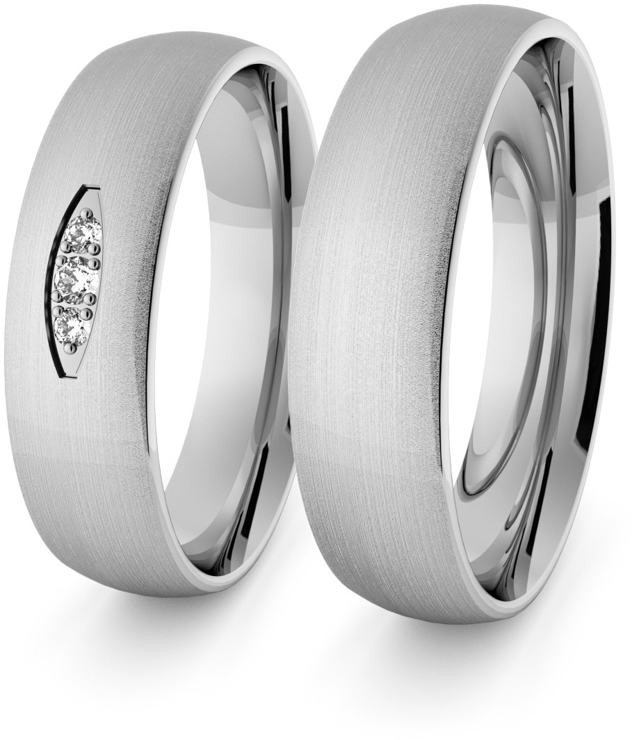 Eminence Obrączki srebrne klasyczne 5 mm - 66 Ag-classic-5-66