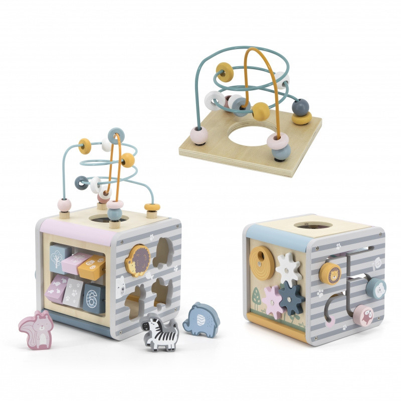 Viga PolarB Drewniana Kostka Edukacyjna Przeplatanka Sorter 5w1 - wysyłka/odbiór osobisty w ciągu 24h 44030