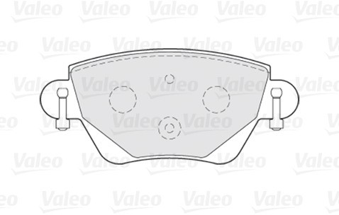 VALEO Zestaw klocków hamulcowych, hamulce tarczowe 301434