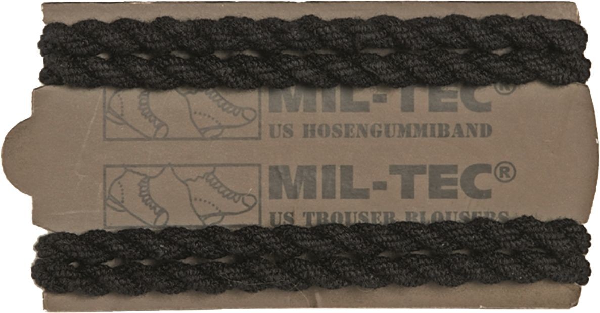 Mil-Tec Elastyczne opaski do nogawek 4 szt - czarne (12930002) 12930002