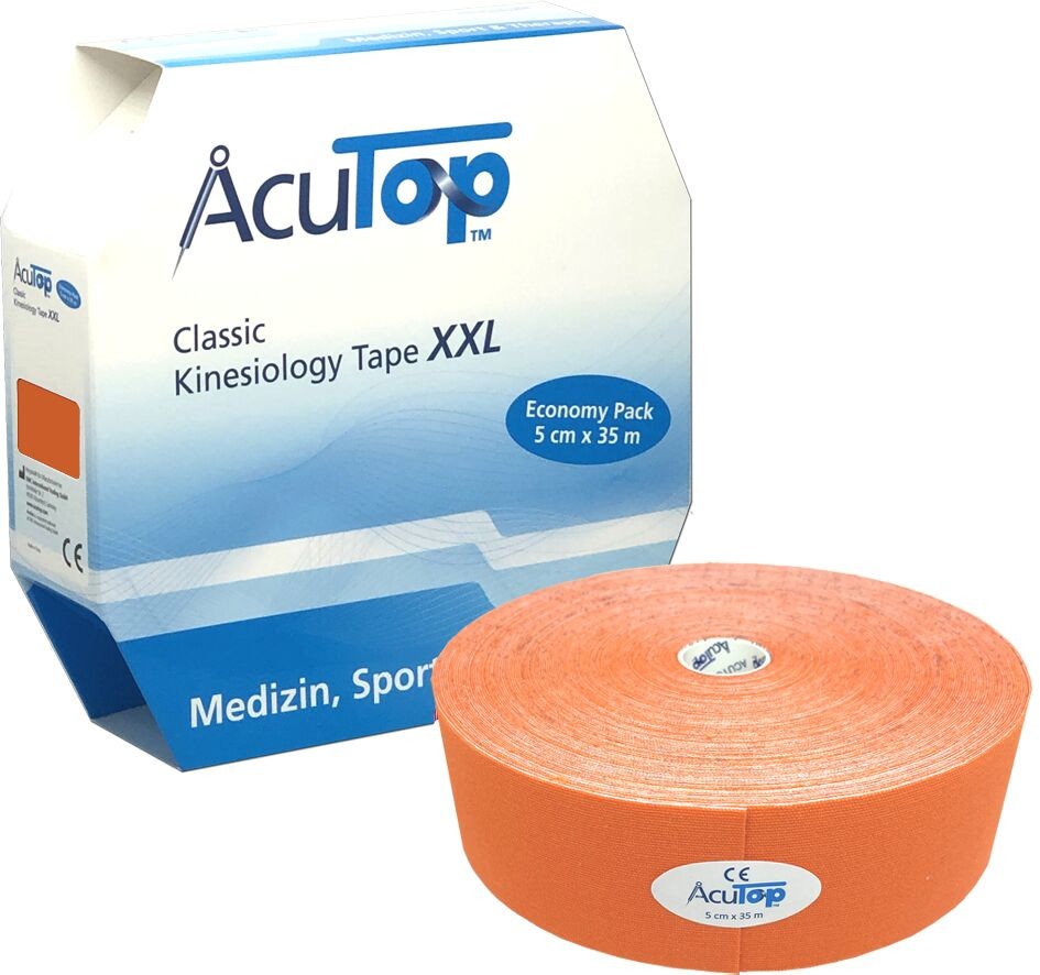 Tape Acutop AcuTop Classic XXL Kinesiology 35m POMARAŃCZOWY (ATC long)
