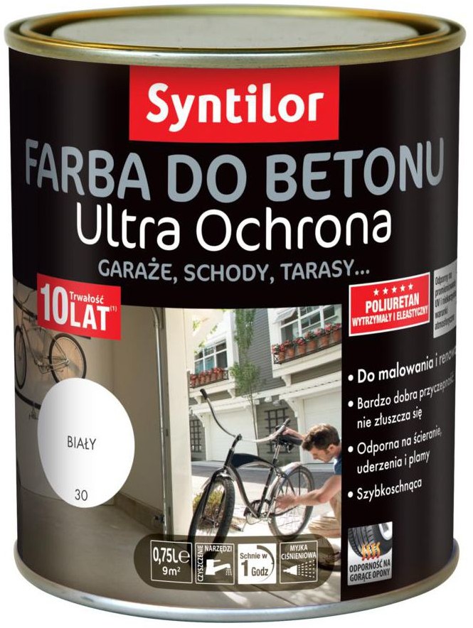 Syntilor Farba do betonu ULTRA OCHRONA 0.75 l Biały
