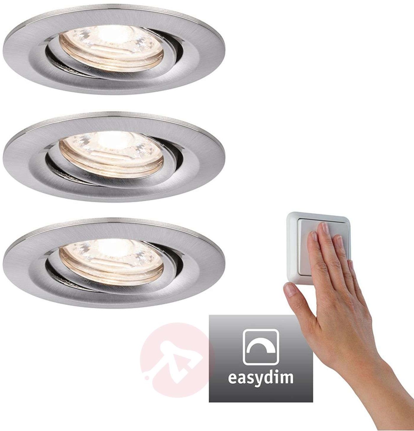 Paulmann Nova mini Plus LED EasyDim 3 szt. żelazo