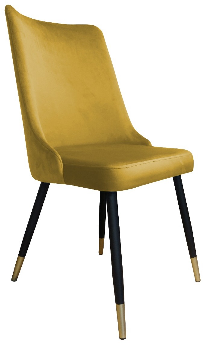 Atos Krzesło CYPRIAN 2 VELVET GOLD żółte do salonu VICTORGOLD-MG15