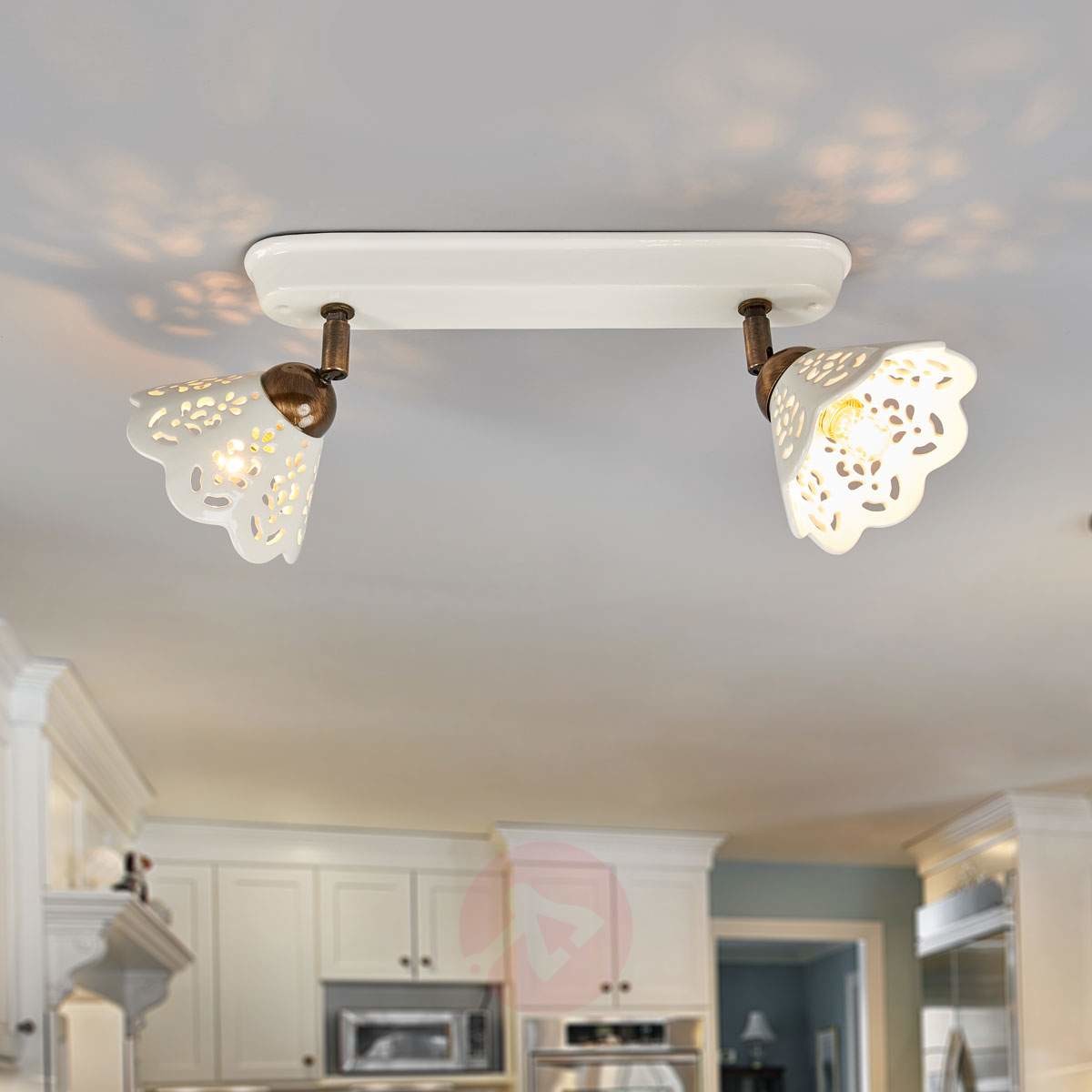 Lampa ścienna i sufitowa PORTICO 2 punktowa