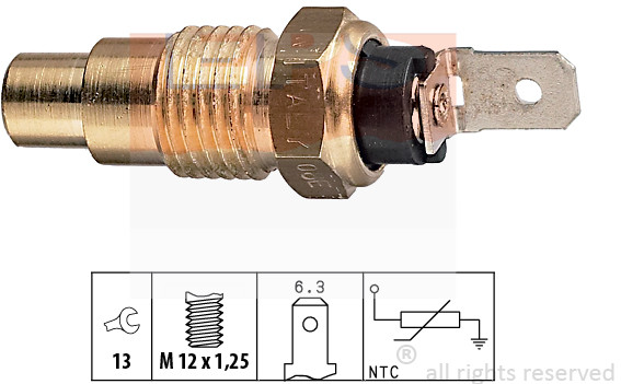 MAGNETI MARELLI CZUJNIK TEMPERATURY WODY NISSAN SPA108