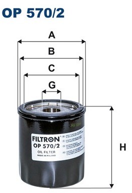 Filtron Filtr oleju OP570/2