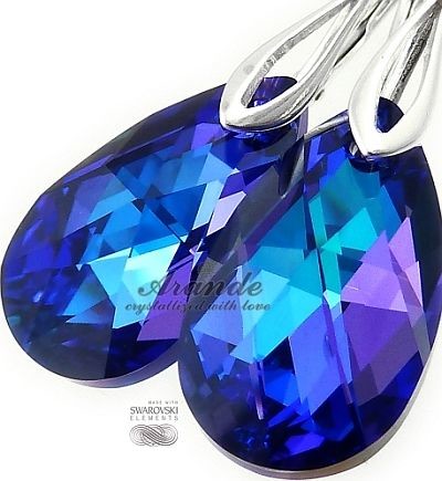 Swarovski Nowe Kolczyki Helio Srebro Certyfikat