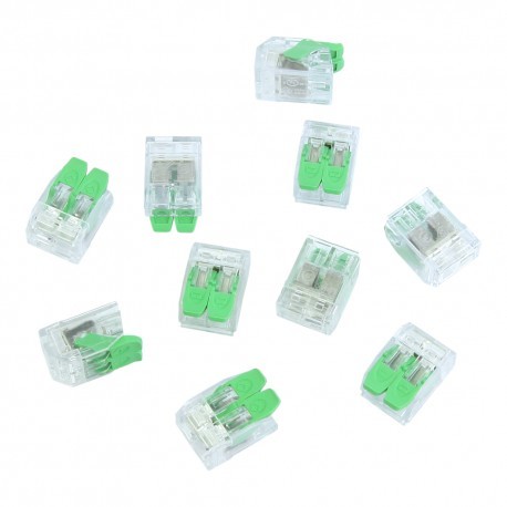 DEGSON 10 sztuk szybkozłączki instalacyjna 2x0.2-4.0 mm VDE UL 450V 32A DGN 4272 10-DG221-5.6-02P
