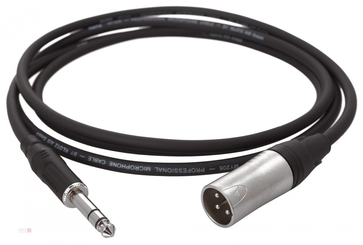 Klotz Klotz M1MS1K0100 Kabel XLR męski - Jack Stereo 1m