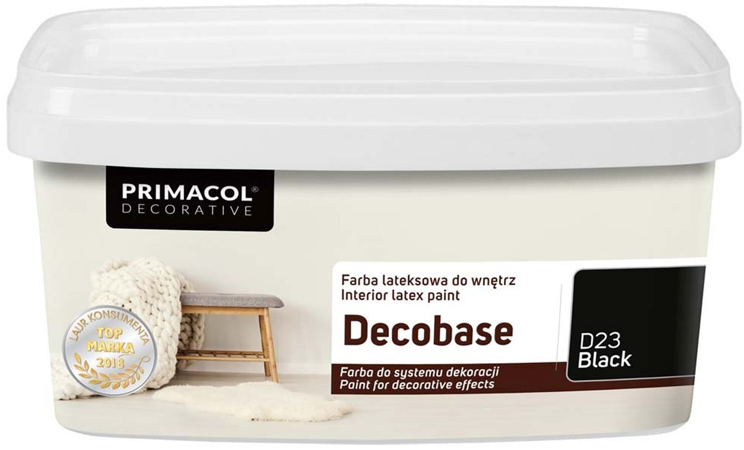 Primacol Emulsja lateksowa Decobase Black 1 l