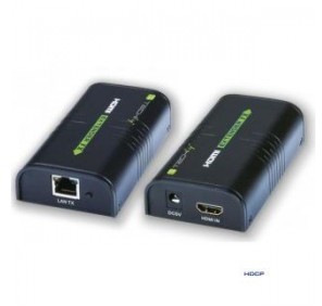 Techly Extender / splitter HDMI Techly po skrętce Cat. 5e/6/6a/7 do 120m, over IP, czarny IDATA EXTIP-373 306004