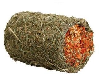 Karlie-flamingo Karlie-flamingo, Wałek z trawy wypełniony marchwią, 125 g