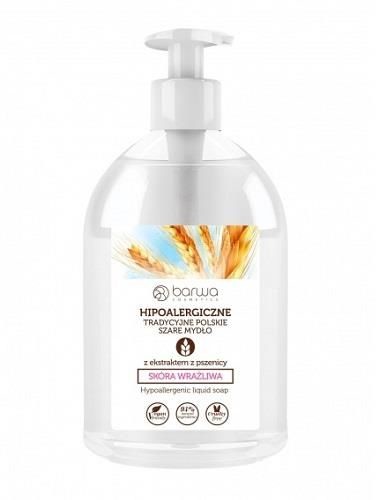 Barwa BARWA_Hipoalergiczne tradycyjne szare mydło w płynie z ekstraktem z pszenicy 500ml p-5902305003722