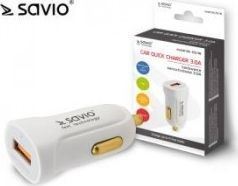 SAVIO Ładowarka Ładowarka samochodowa SA-05/W 3000 mA USB