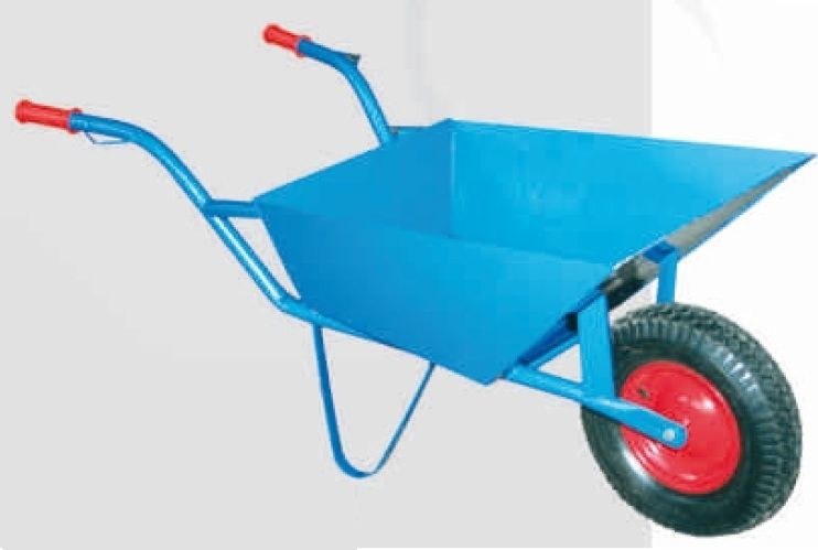 AWTools Taczka budowlana 85 L niebieska AW00032