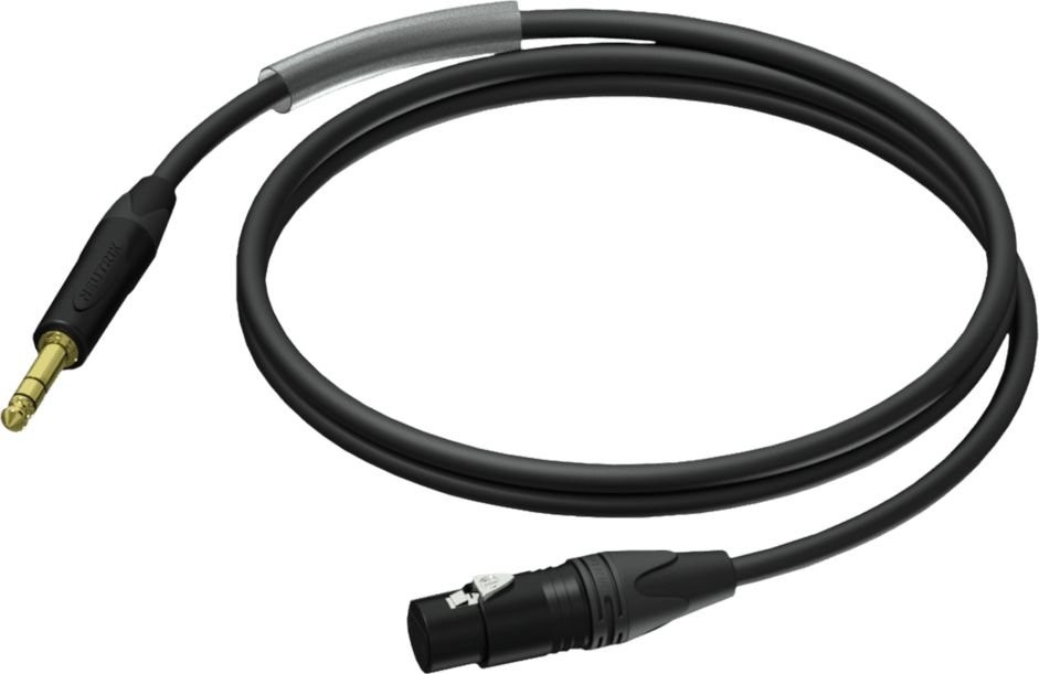 Procab Kabel PRA723/1.5 XLR female Jack male stereo UltraFlex 1.5 meter PRA723/1.5