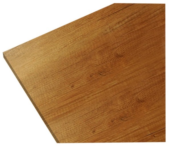 Biuro Styl Blat laminowany 60 x 2 8 x 305 cm dąb Faro