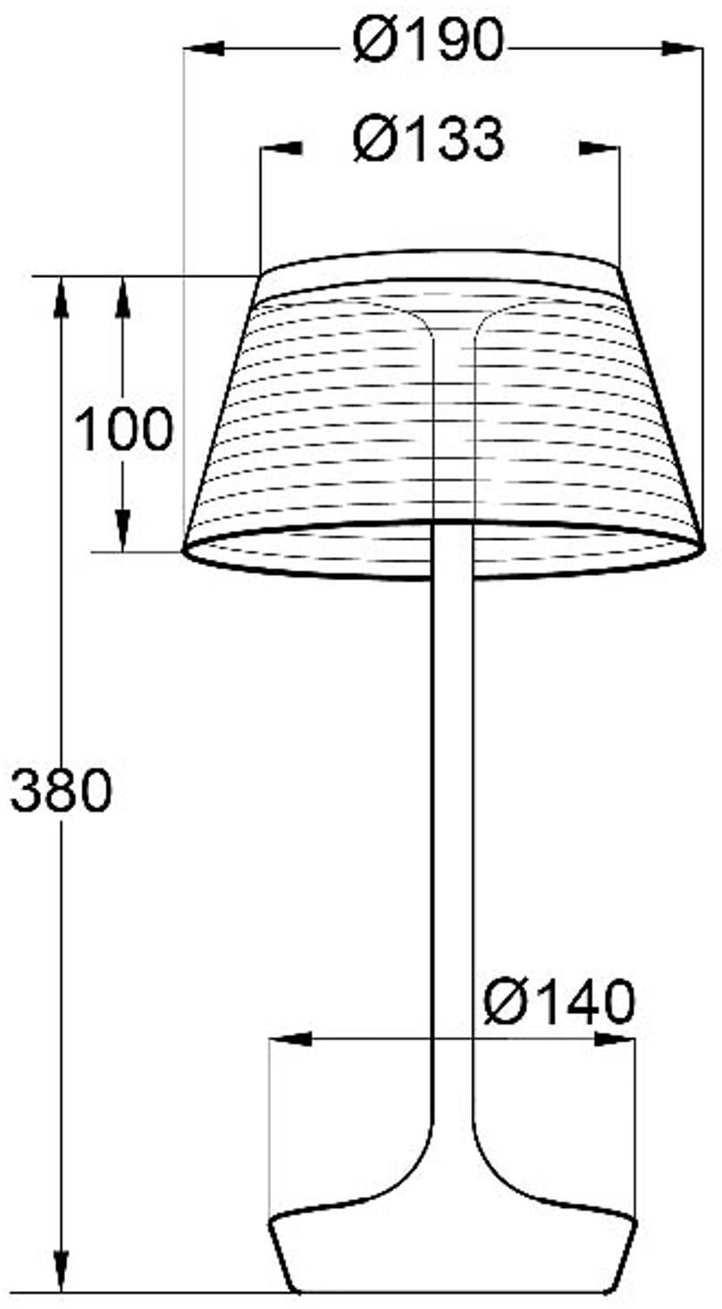 ALUMINOR Aluminor La Petite Lampe lampa stołowa, czerwona