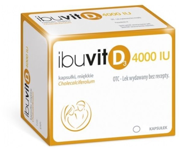 Polpharma Ibuvit D3 4000 IU 60 kapsułek 3703742