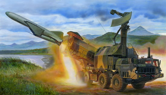 Trumpeter Russian 4K51 Rubezh Coastal ASM with P-15 01035