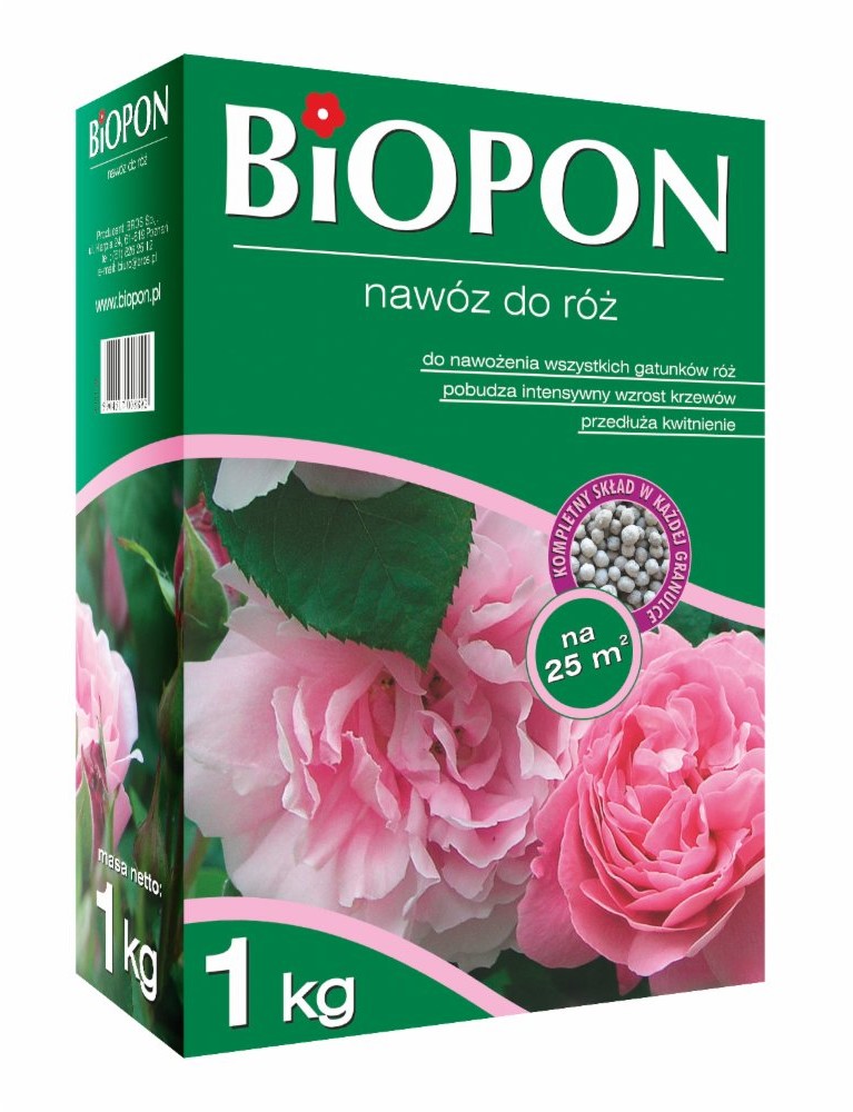 Biopon Nawóz do róż, karton 1kg, marki