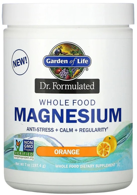 GARDEN OF LIFE GARDEN OF LIFE Dr. Formulated Whole Food Magnesium 197,4g Pomarańcz