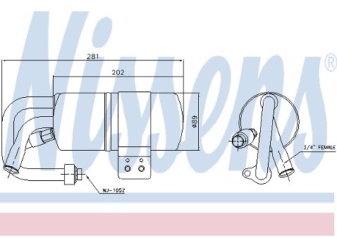 NISSENS Osuszacz klimatyzacji 95457