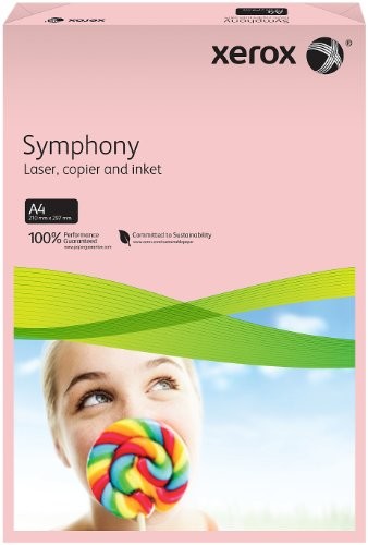 Xerox 003r92306 kolorowy inkjet paper Papier do Symphony Pastel DIN A4, 160 G/M, 250 arkuszy Pro Pack, różowa XX92306