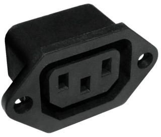 Gniazdo IEC320 C13 10A komputerowe do obudowy